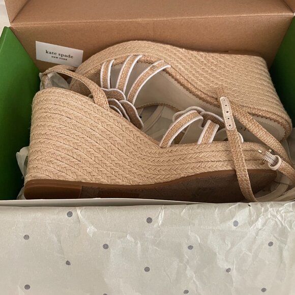 Kate Spade Espadrille Wedge Sandal 7.5 - Picture 3 of 5